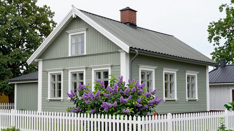 Fasadmålning av trähus